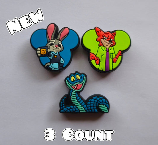 New 3 Count Focal Bead Set Character