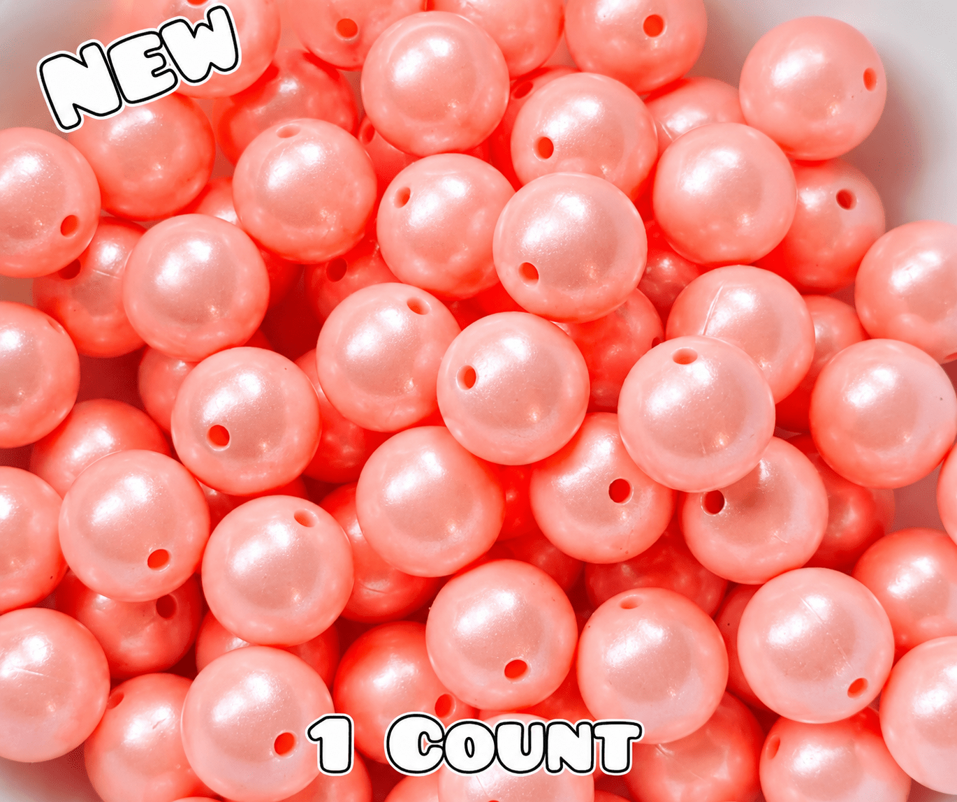 New 15mm 1 Count DIY Silicone Solid OPAL LIGHT Pink Supplies & ACCESSORIES