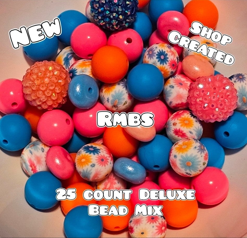 New Deluxe SILICONE Bead Mix 25 count. Shop Made