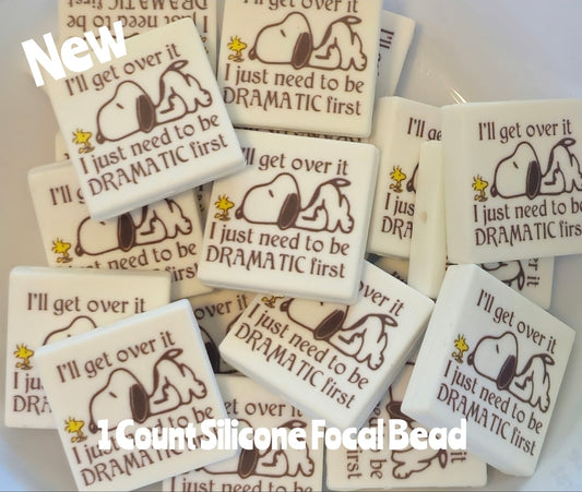 New Snoopy Dramatic Focal Beads 1 Count DIY Bead Supplies