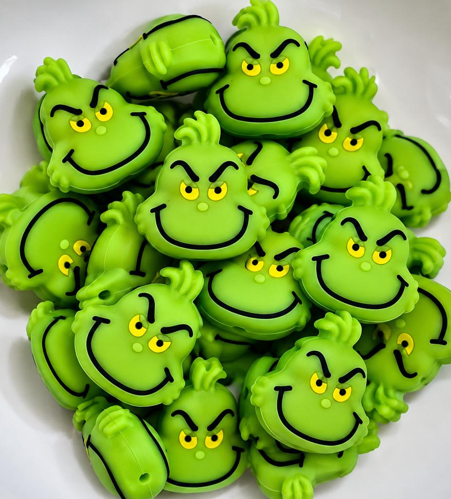 1 Count Focal Bead 3D Grinch