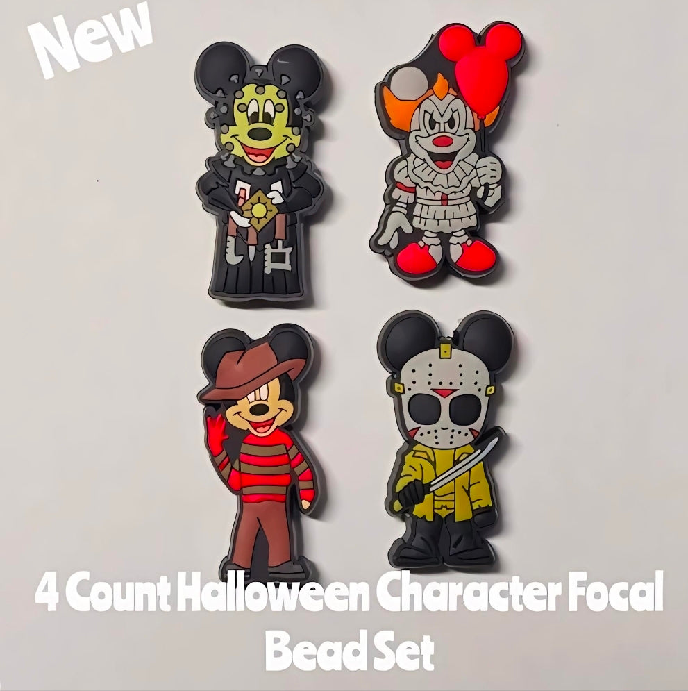 DIY Focal Bead 4 Count Craft Supplies Halloween Mickey Mouse