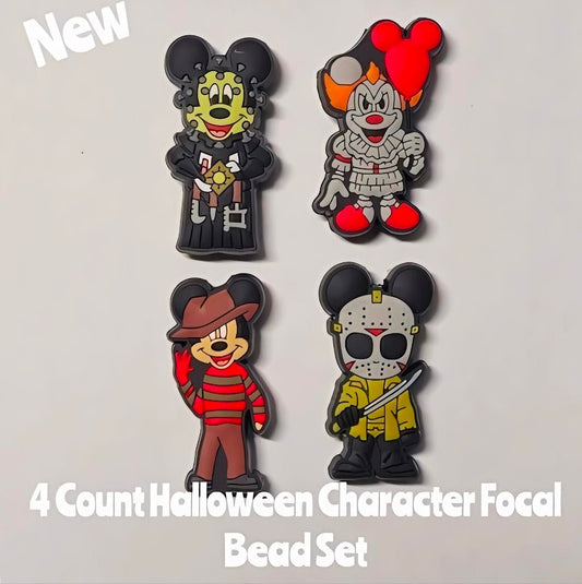 DIY Focal Bead 4 Count Craft Supplies Halloween Mickey Mouse