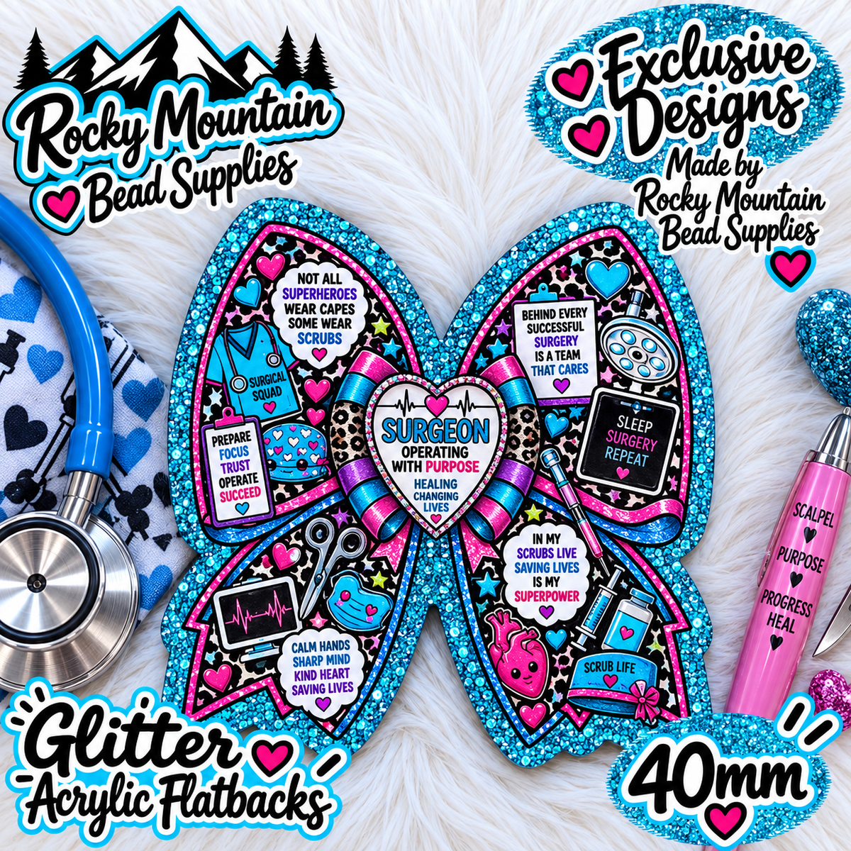 Shop Exclusive 1 Count Custom Exclusive Glitter