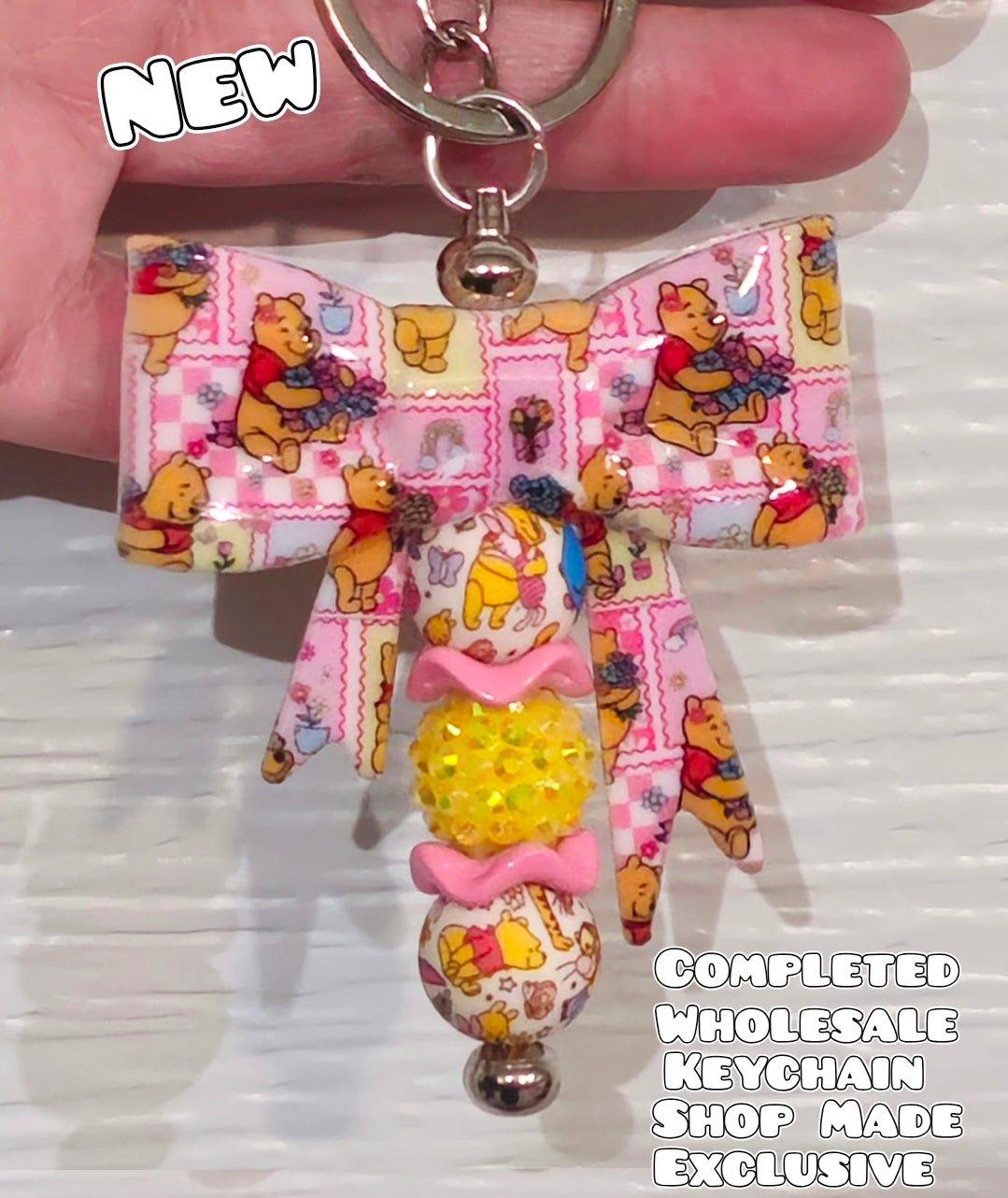 Wholsale Pre-Made 1 Count Keychain Pooh