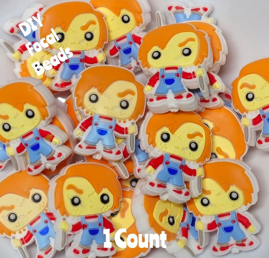 DIY Focal Bead 1 Count Craft Supplies Character Horror Chucky