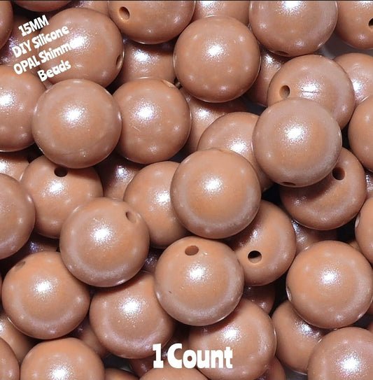 New 15mm 1 Count vDIY Silicone Solid OPALS Chestnut Craft Supplies & ACCESSORIES