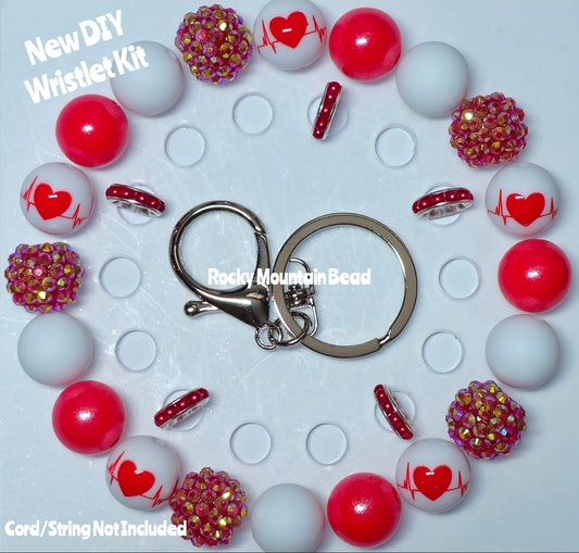 New 1 Count DIY Deluxe Beadable Wristlet Kit- Medical Beads- Beadable Accessories