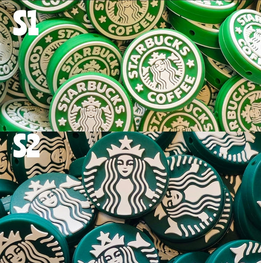 New 1 Piece Coffee Focal Beads