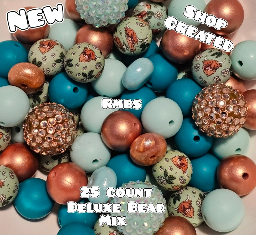 New Deluxe SILICONE Bead Mix 25 count. Shop Made
