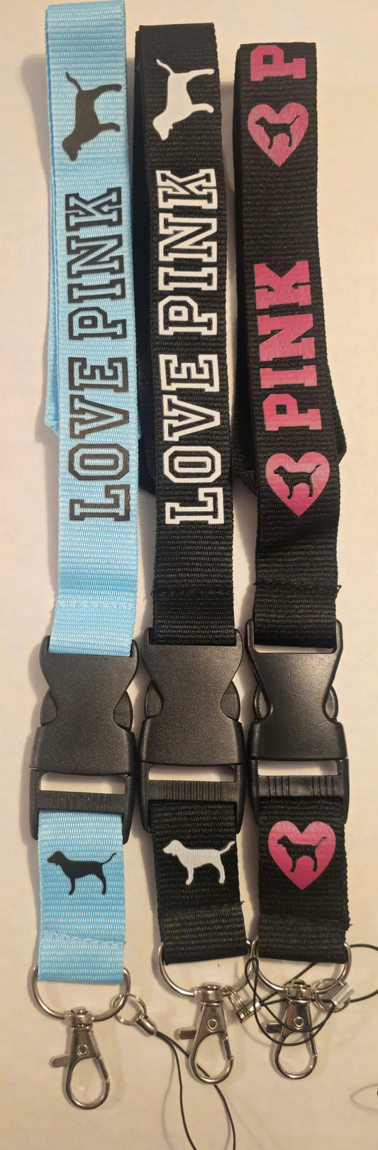 1 Count Pink Brand Lanyards