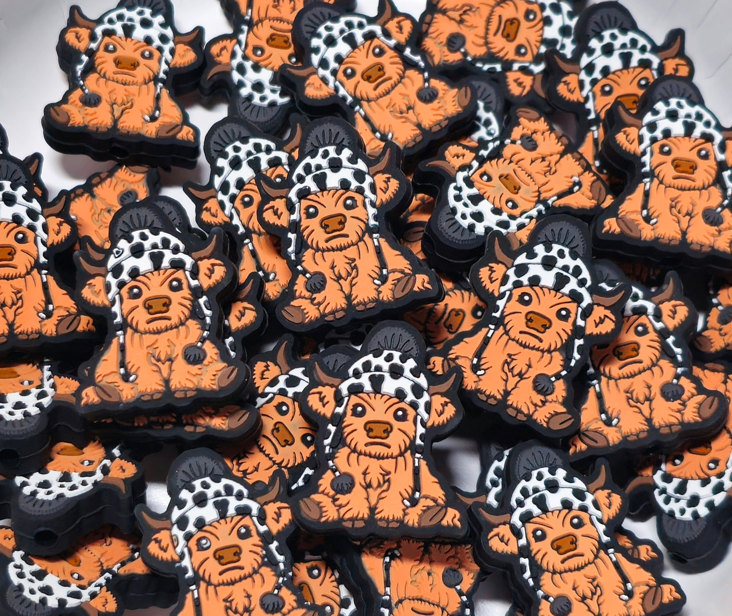 DIY Focal Bead 1 Count Craft Supplies Country Western Cows