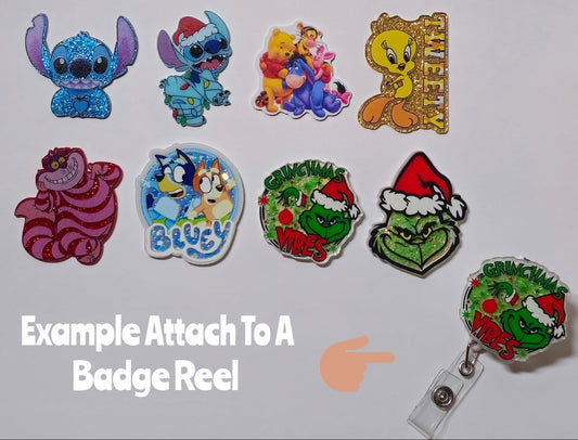 New 1 Count Acrylic Flatback Charms