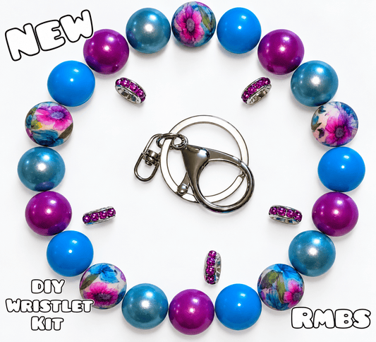 Nuevo kit de pulsera con cuentas de lujo DIY de 1 unidad, prados morados