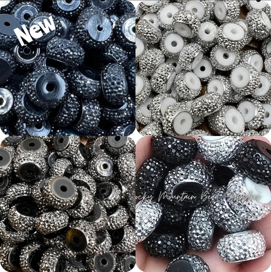 5 Count 12MM Acrylic Rondell Spacer Beads Craft Supplies