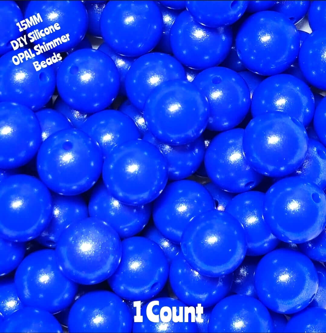 New 15mm 1 Count DIY Silicone Solid OPALS Blue Sapphire Craft Supplies & ACCESSORIES