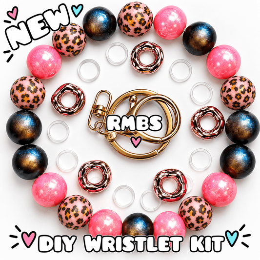New 1 Count DIY Deluxe Beadable Wristlet Kit