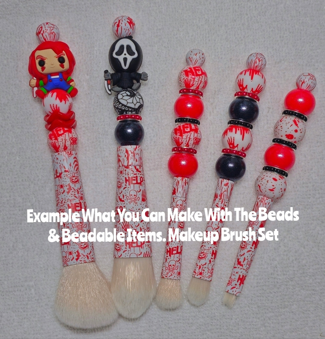 DIY Focal Bead 1 Count 3D Beads Craft Supplies Character Halloween Freddie Jason Myers Pennywise Scream Jason Beetlejuice Chucky