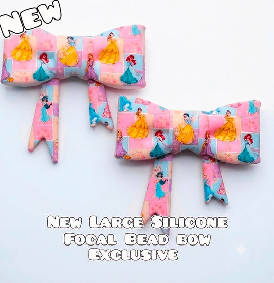 1 Count New Release Silicone Focal Bead Bow Exclusive