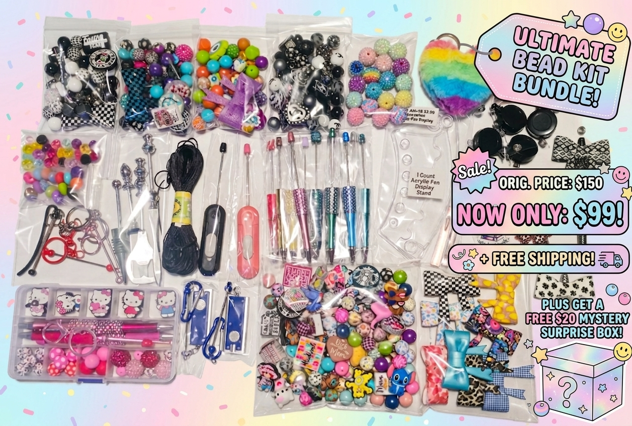 NEW ARRIVAL! 6-12-26 BULK BEAD BUNDLES! Only 10 bundles available! $70 Savings! + $20 extra FREEBIE