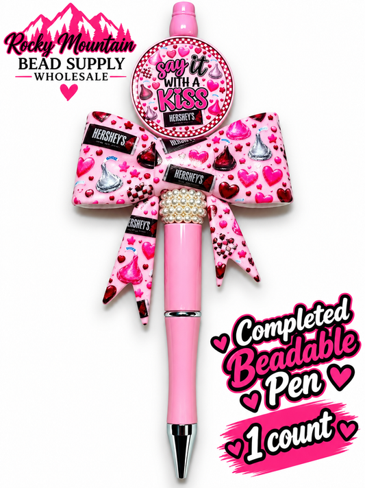 New 1 Count Completed Beadable Pen Exclusive Design  Wholesale Hershey