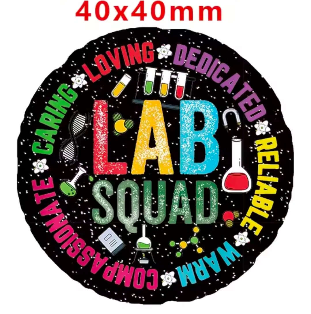 New 1 Count Glitter Acrylic Flatback PLANAR Resin Acrylic Patch- Medical