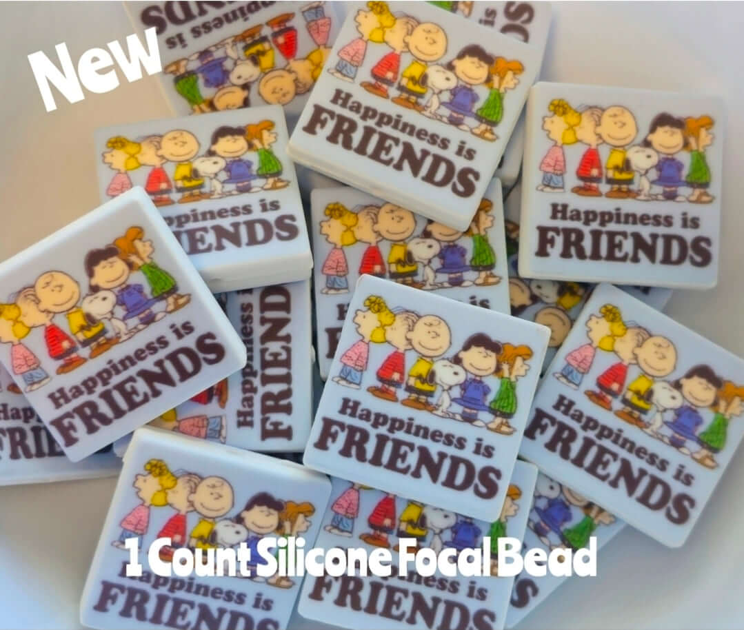 New 1 Count Focal Bead Snoopy Friends