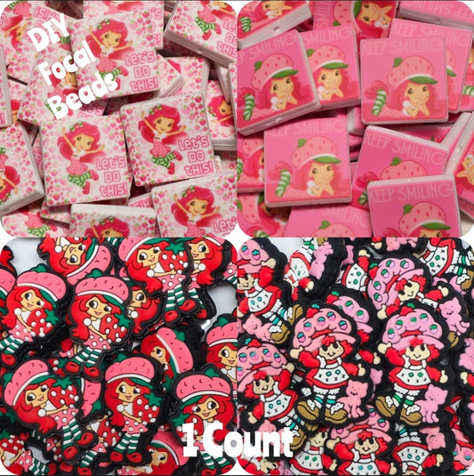 DIY Focal Bead 1 Count Craft Supplies Character Strawberry Shortcake