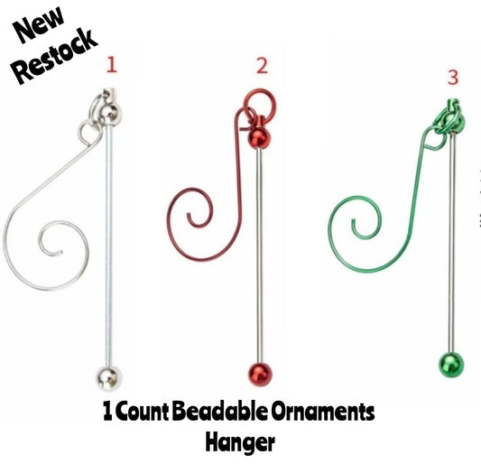 New Restock 1 Count Beadable Ornament DIY Craft Supplies