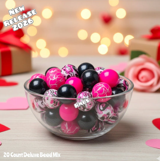 New BOLD Hearts Mix 20 Count Limited Edition Shop Created Bead Mix