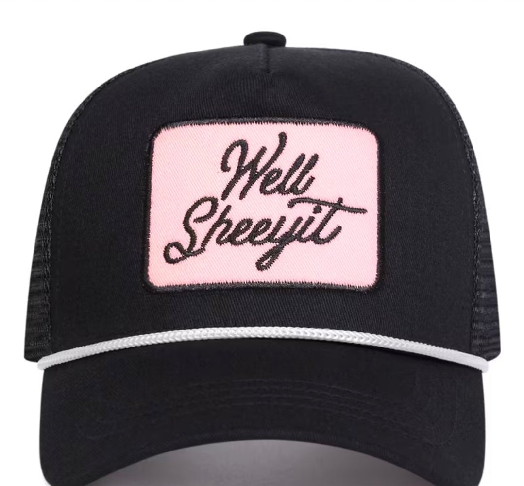 Women Well Sheeyit Baseball Cap Hat Black Pink