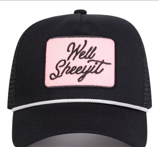 Women Well Sheeyit Baseball Cap Hat Black Pink