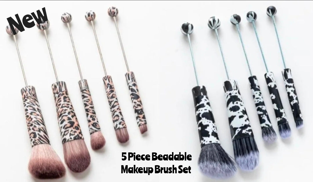 New 1 Count Beadable Makeup Brush Set