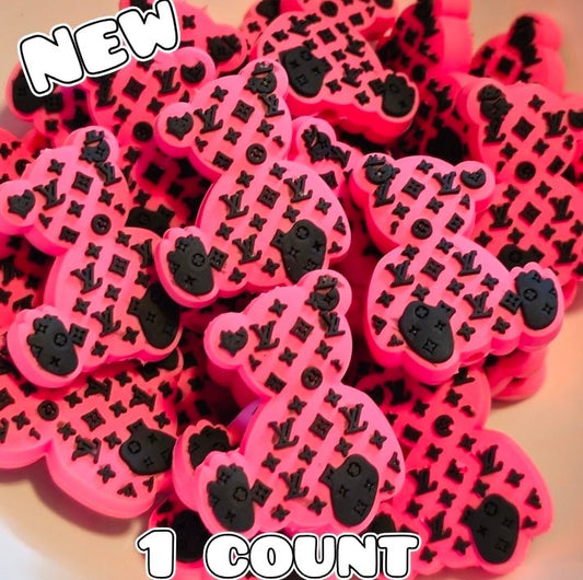 New 1 Cunt Luxury Teddy Bear PINK Focal Bead Shop Made