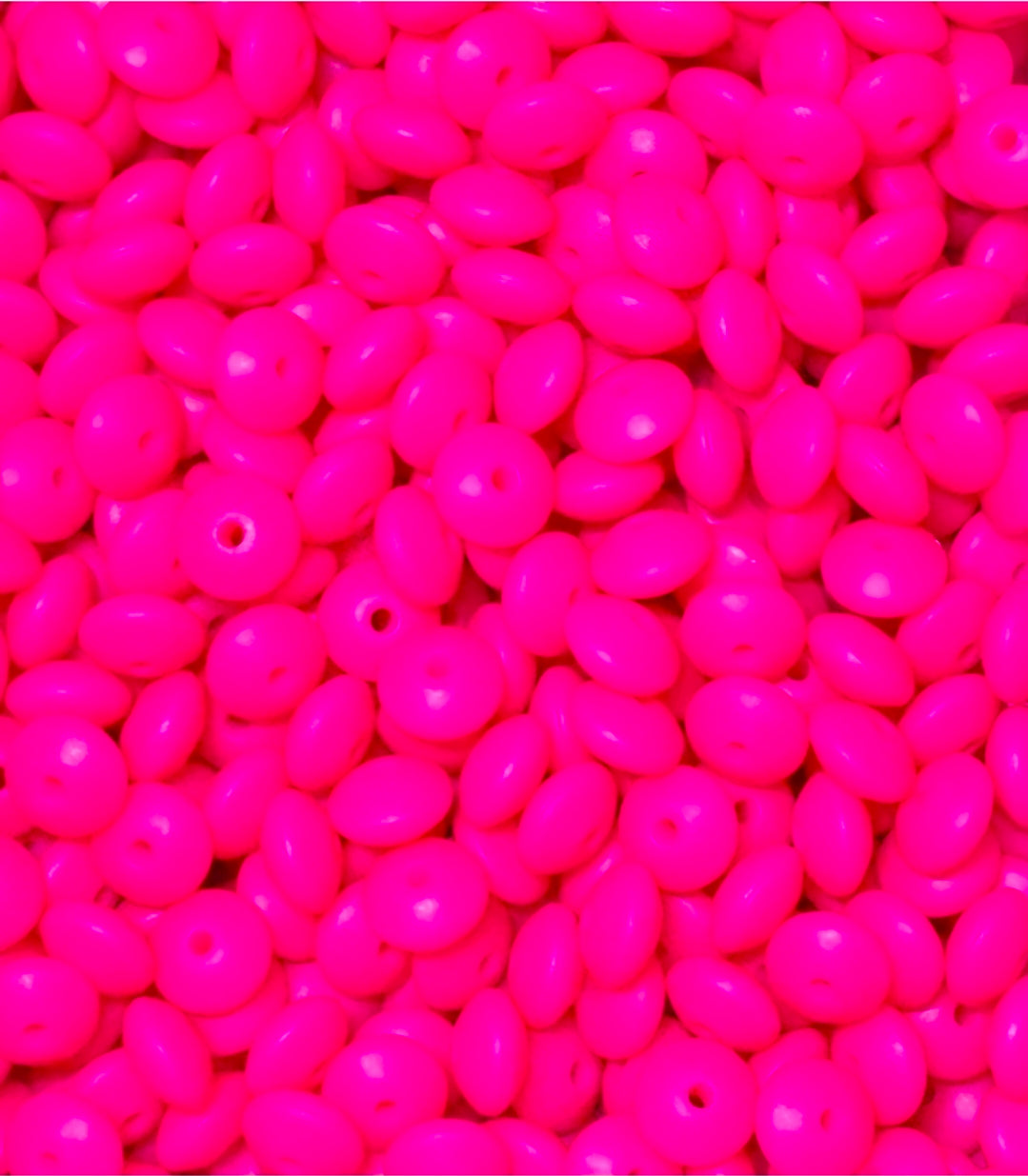 New 1 Count 12mm Silicone Solid Lentil Spacer Beads Craft Supplies Multiple Colors