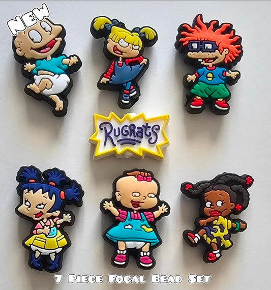 New 7 Count Focal Bead Set Rugrats