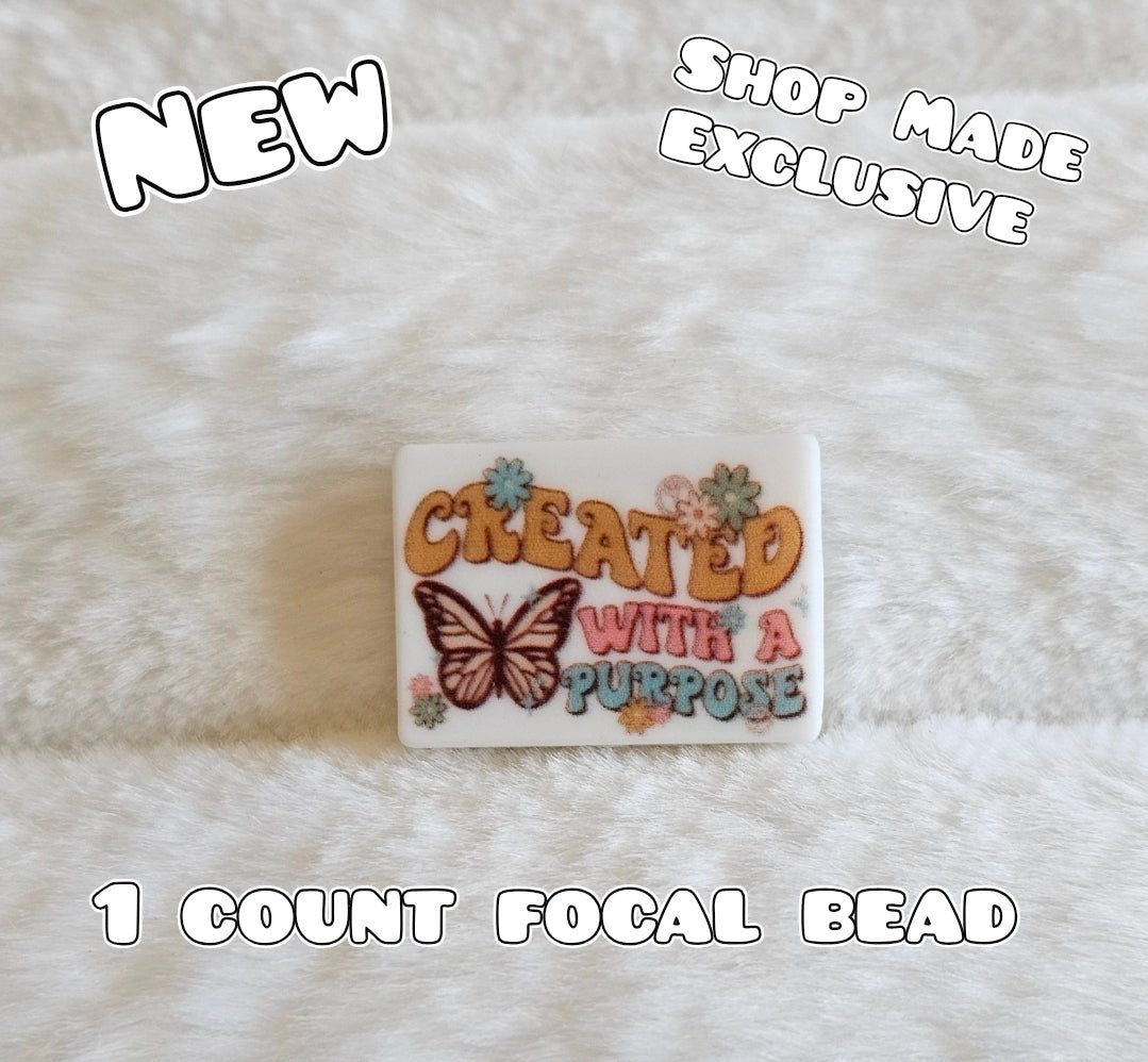 New 1 Count Focal Bead Exclusive Shop Made Created With Purpose