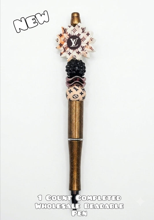 Wholesale 1 Count Beadable Pen Character LV