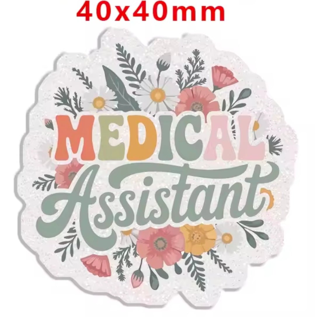 New 1 Count Glitter Acrylic Flatback Multiple Uses Acrylic Craft Supplies