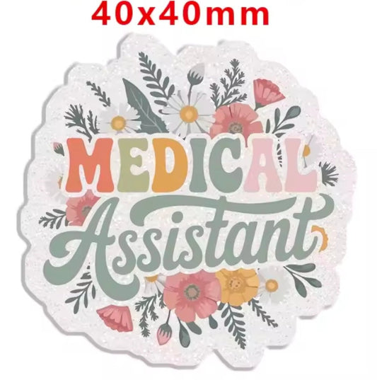 New 1 Count Glitter Acrylic Flatback Multiple Uses Acrylic Craft Supplies