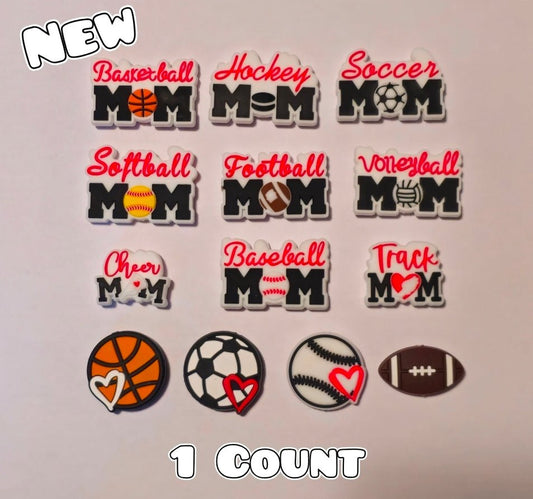 New 1 Count Sports Focal Beads