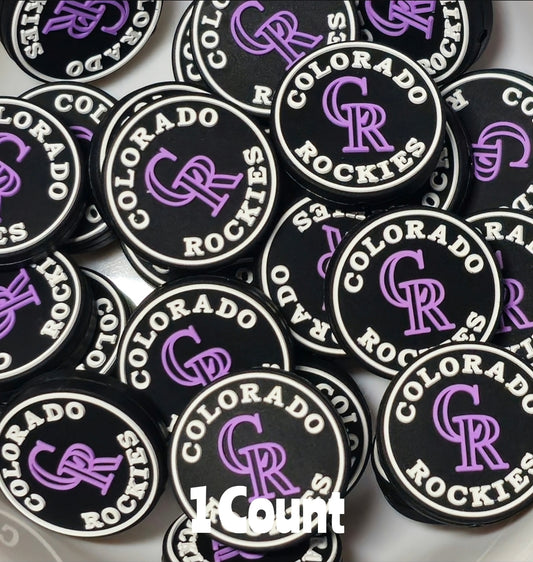 NEW DIY Focal Bead 1 Count Craft Supplies baseball Colorado Rockies