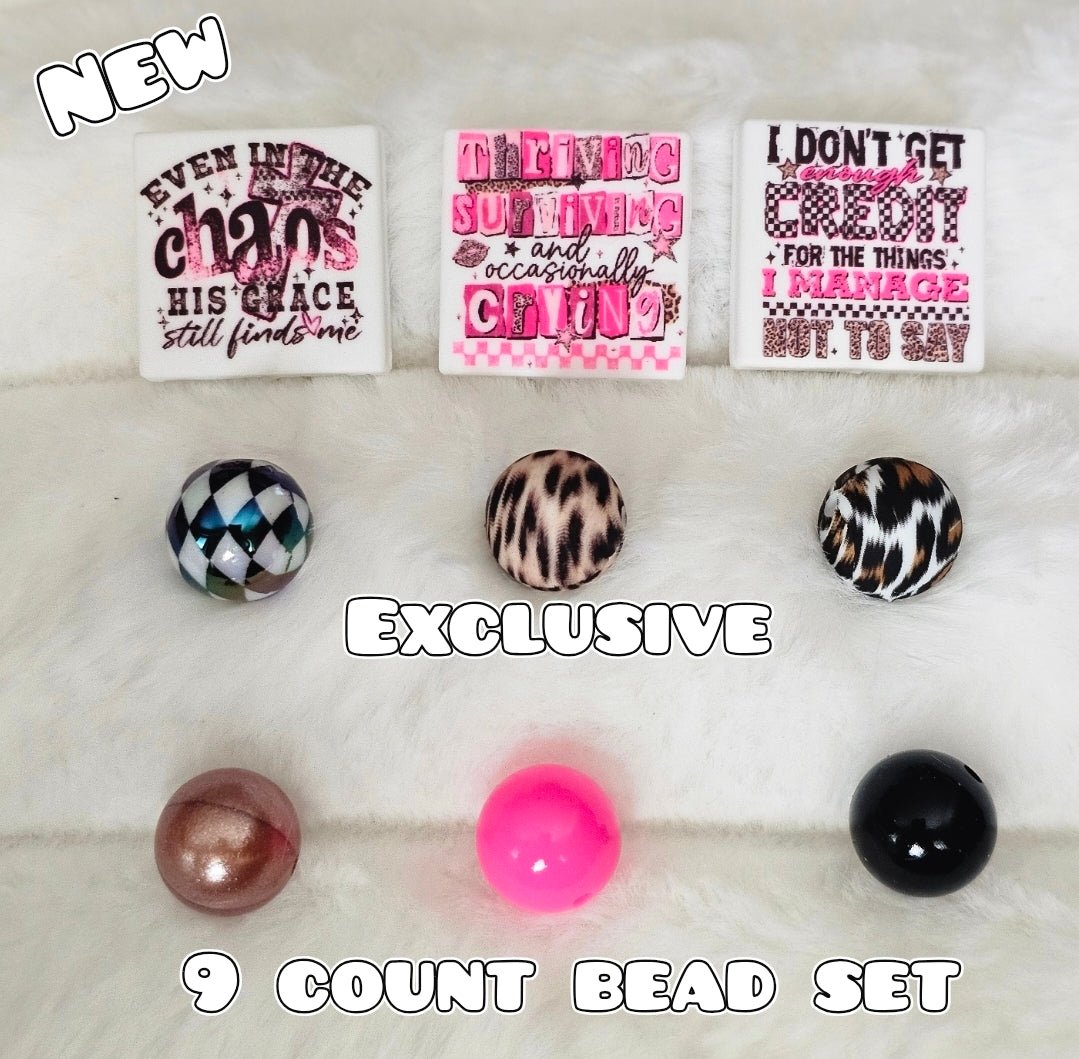 New 9 Count Focal Bead Set Exclusive Shop Made