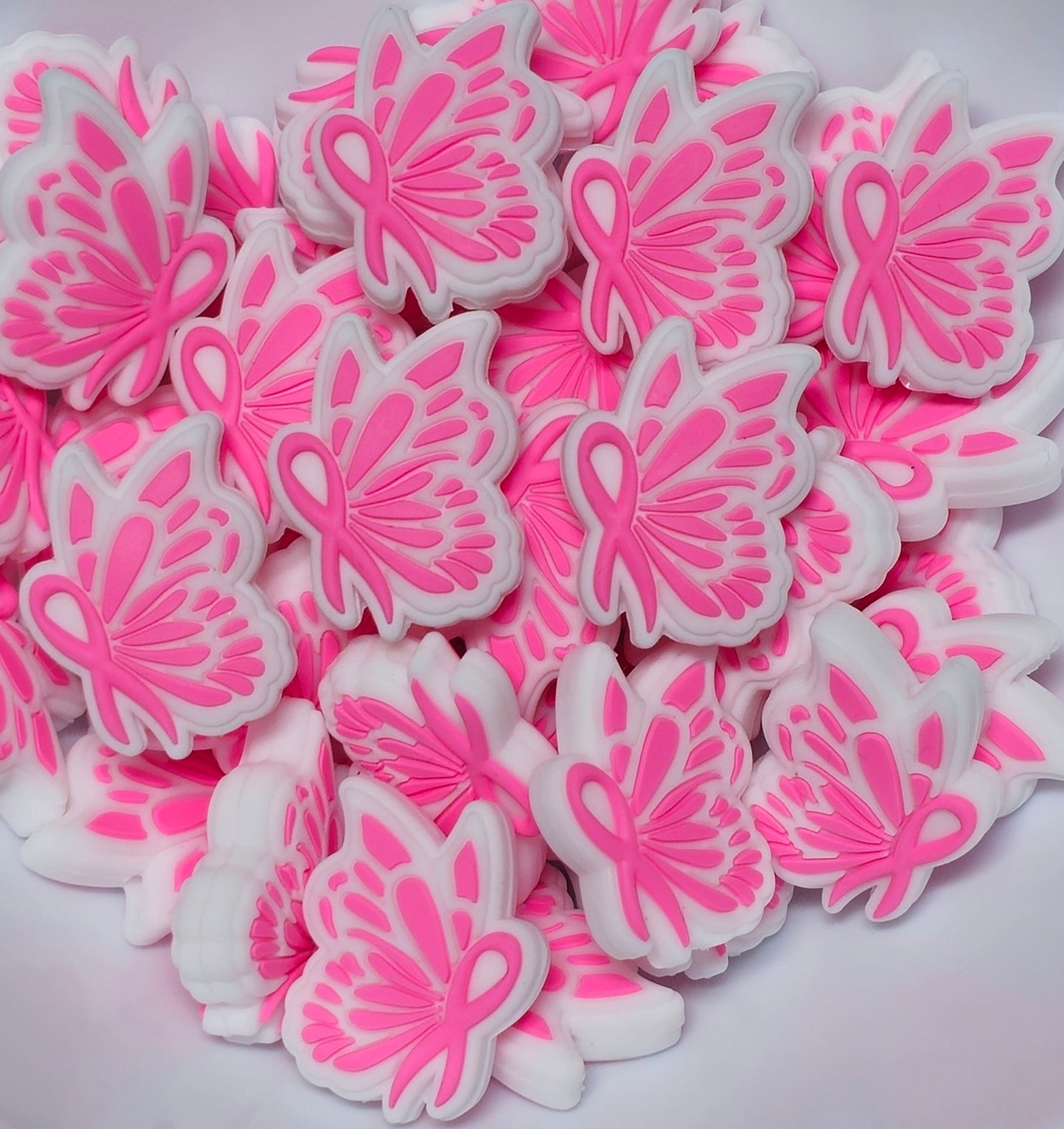 DIY Focal Bead 1 Count Craft Supplies Cancer Awareness Beads Breast Cancer