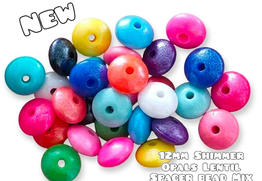 New DIY Beads Opal Lentils spacers beads mixes