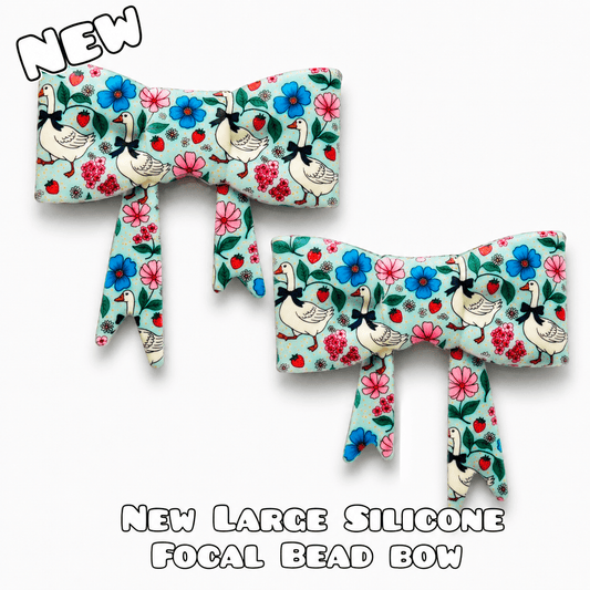 1 Count New Release Silicone Focal Bead Bow
