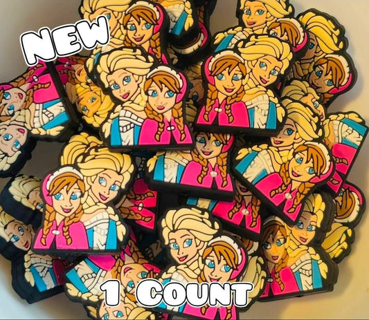 New 1 Count Focal Bead Frozen Anna Elsa