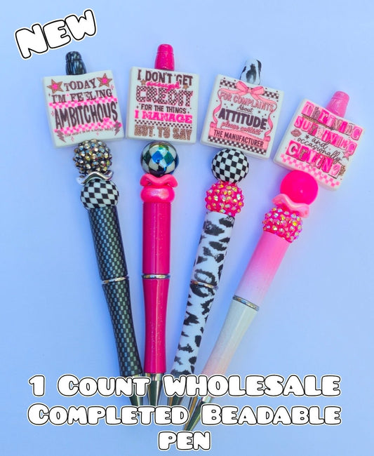 Wholesale 1 Count Beadable Pens Sassy Sarcastic