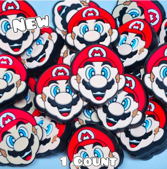 New 1 Count Mario Focal Bead