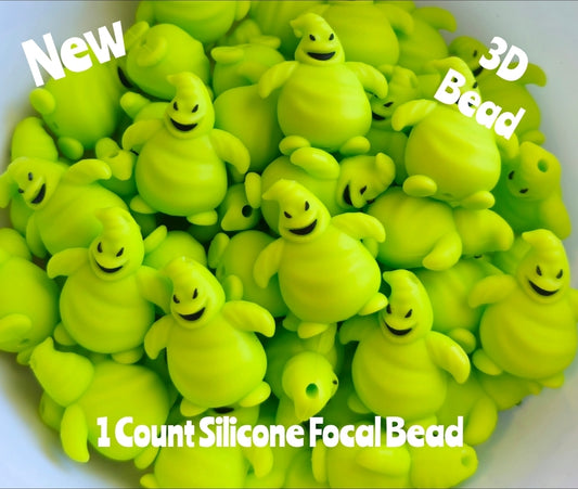 New 3D Oggie Boogie Man Focal Beads 1 Count DIY Bead Supplies